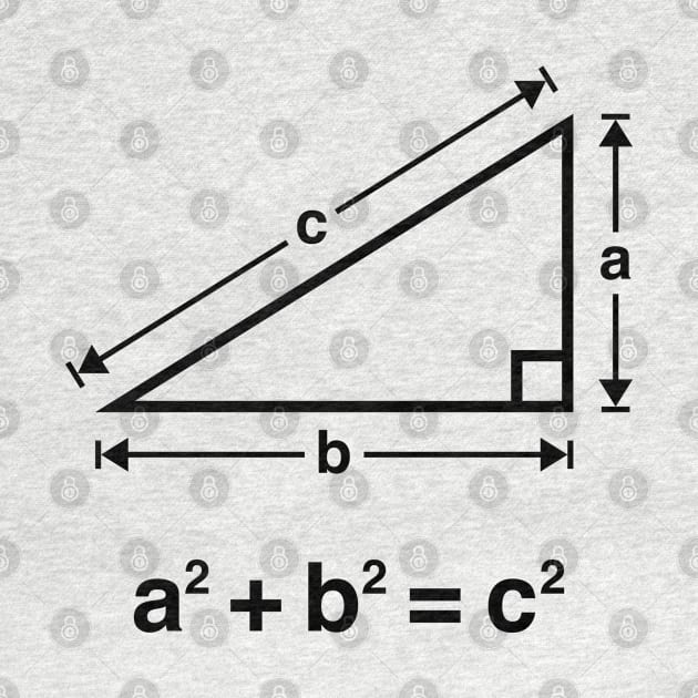 Pythagorean Theorem (Mathematics / Black) by MrFaulbaum